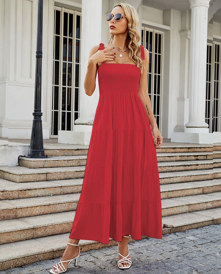 Sabrina - Langes Kleid mit Rüschen und Volants