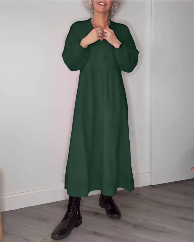 Teresa - Maxi vestido largos con manga larga