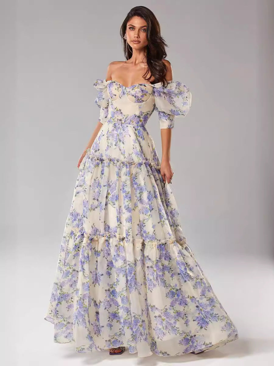 Camila - Maxi vestido largos con estampado floral