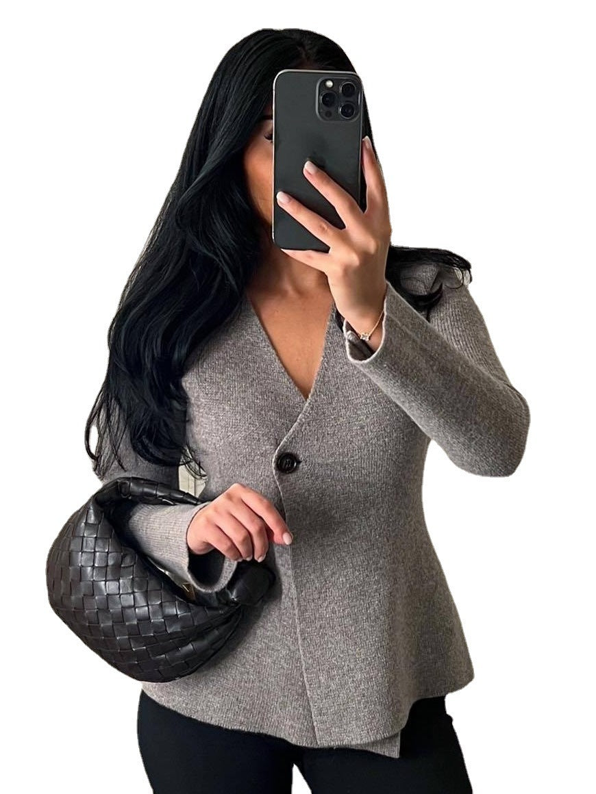 Avalynne | Cardigan da donna in maglia con scollo a V