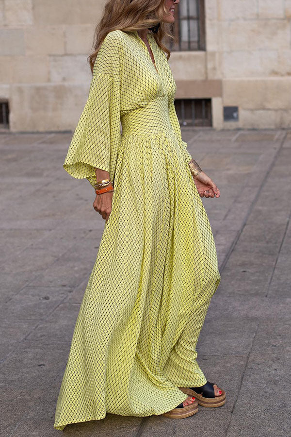 Sol - Maxi vestido largos con mangas amplias