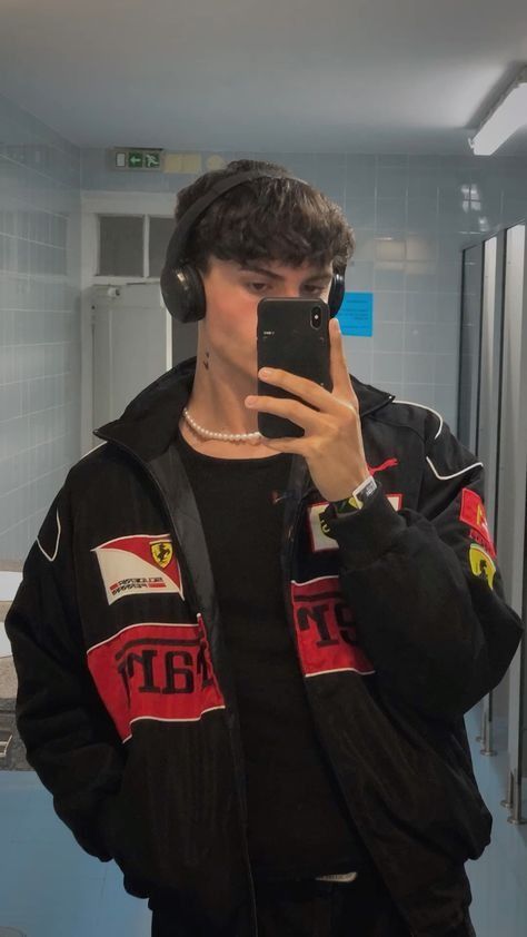 Gisela™ Vintage Ferrari racing driver jacket