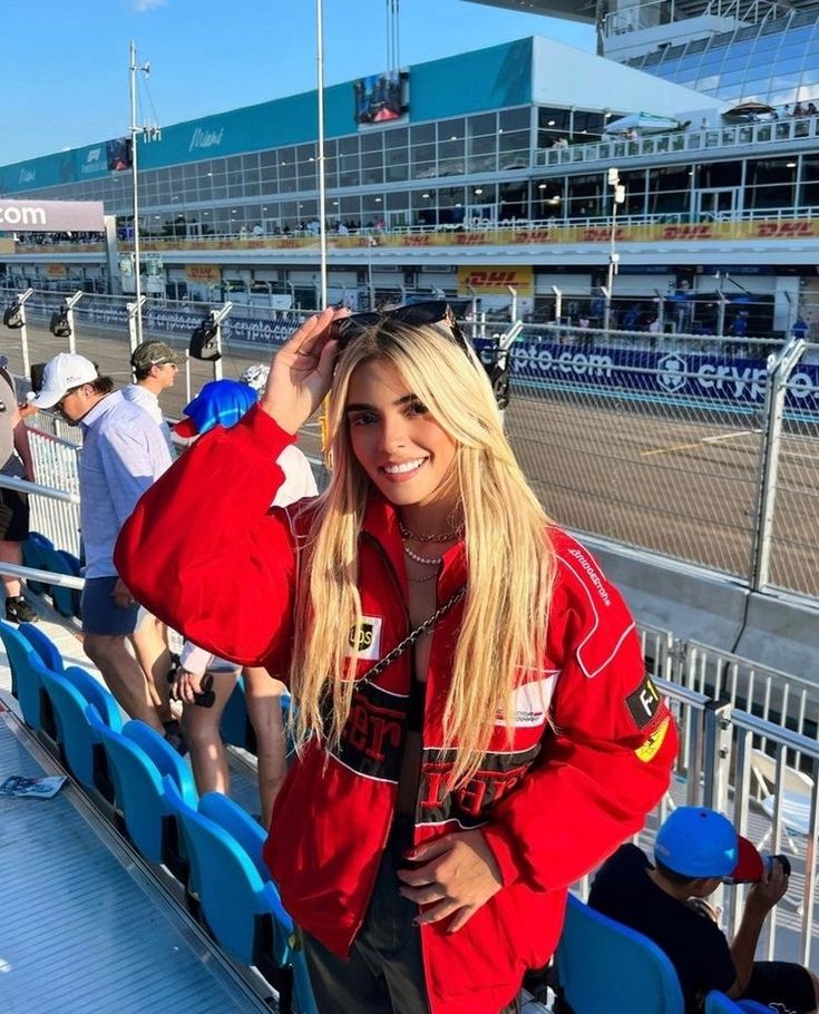 Gisela™ Vintage Ferrari racing driver jacket