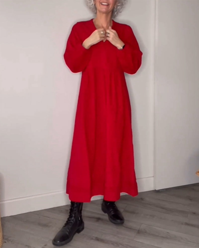 Teresa - Maxi vestido largos con manga larga