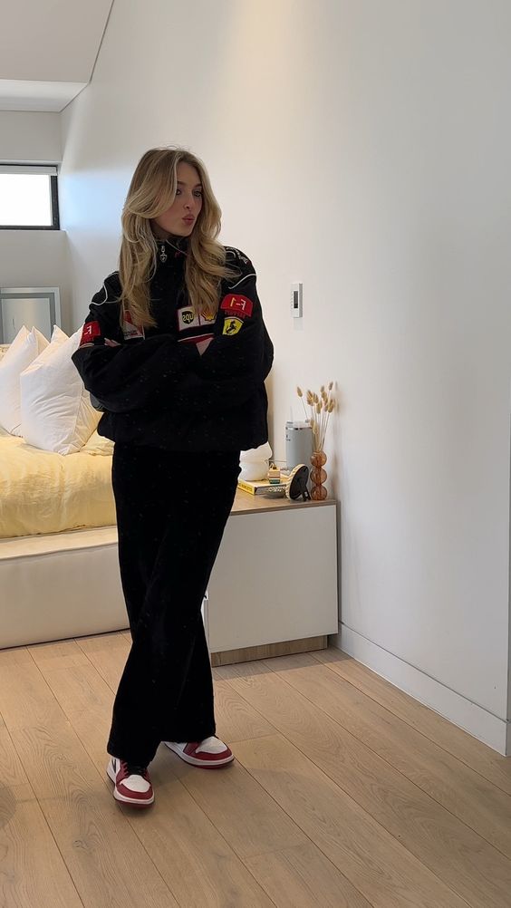 Gisela™ Vintage Ferrari racing driver jacket