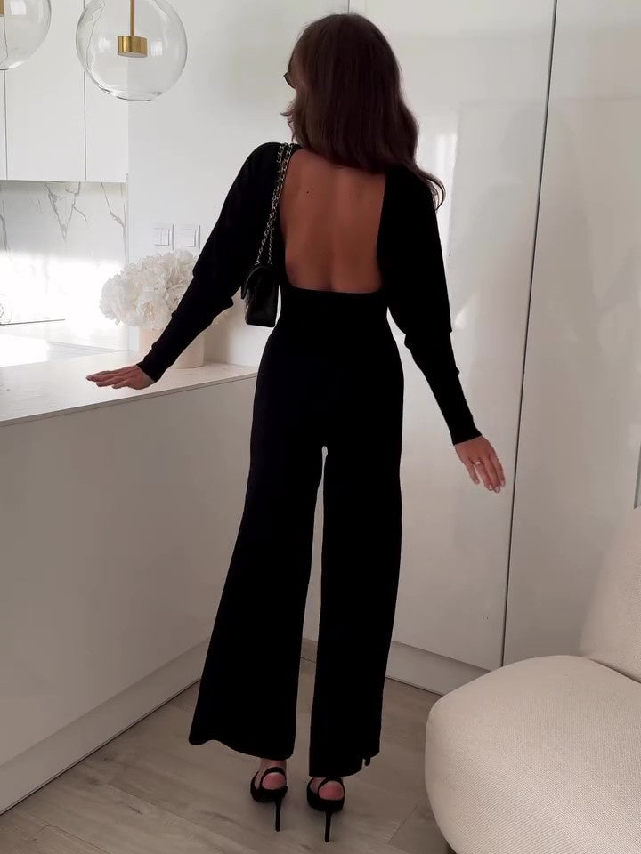 Daniela - Mono negro con espalda descubierta