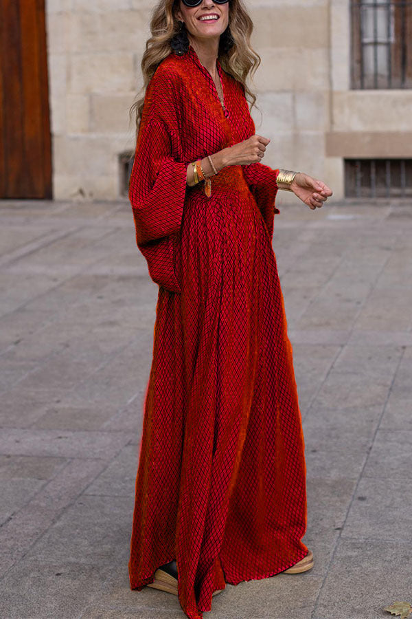 Sol - Maxi vestido largos con mangas amplias