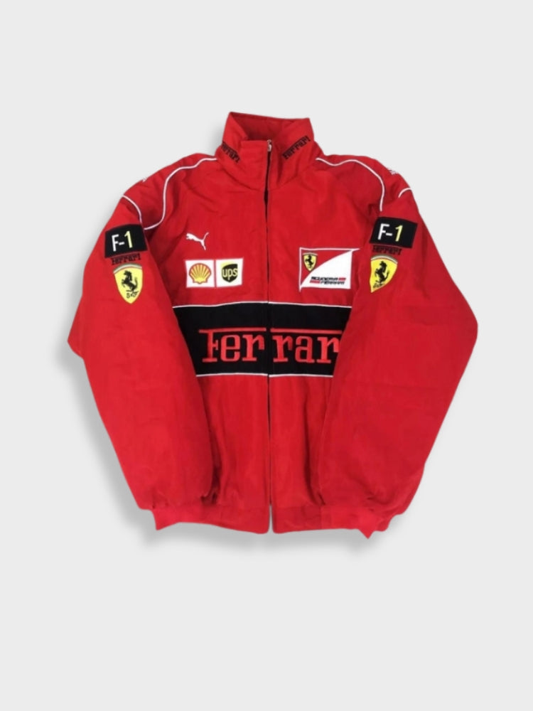 Gisela™ Vintage Ferrari racing driver jacket
