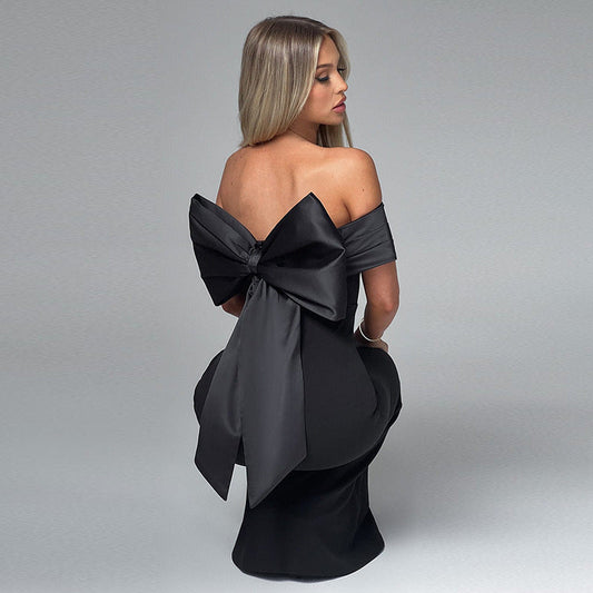 Bianca - Maxi-abito elegante off-shoulder