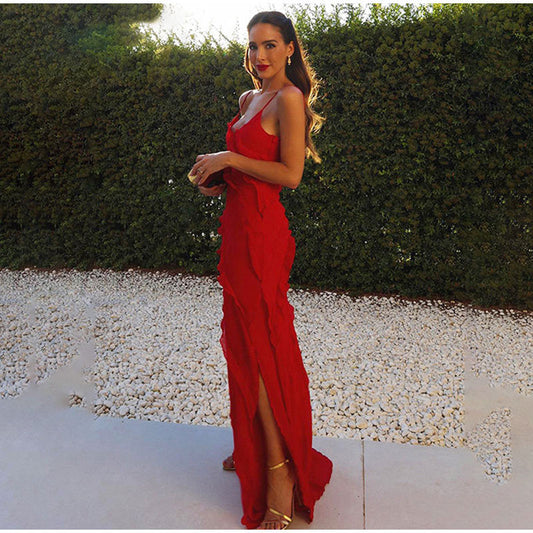 Sofía | Élégante robe longue à volants