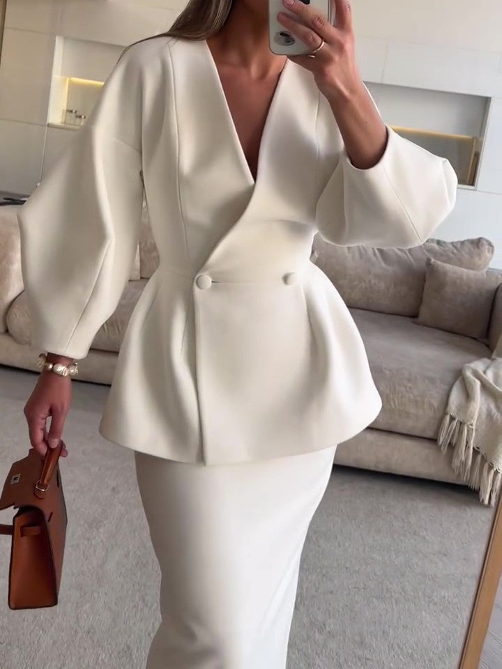 Regina - Conjunto elegante con blazer estructurado