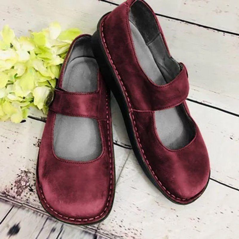 Elisa - Scarpe Mary Jane in pelle scamosciata