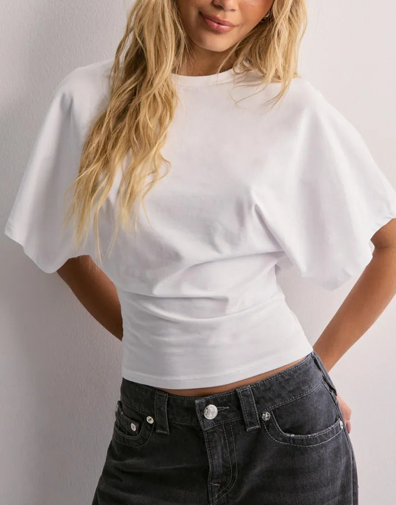 Paula - Blusa básica con mangas amplias