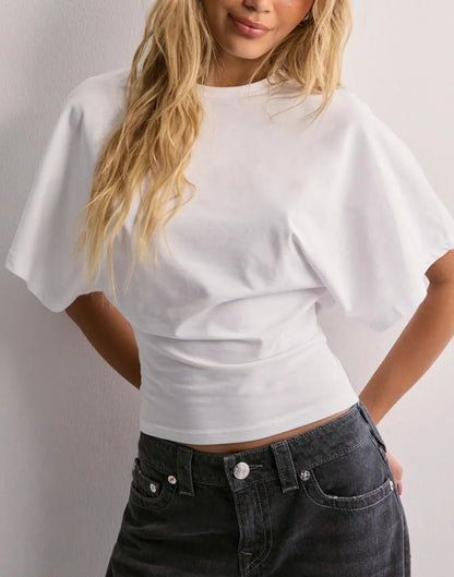 Paula - Blusa básica con mangas amplias