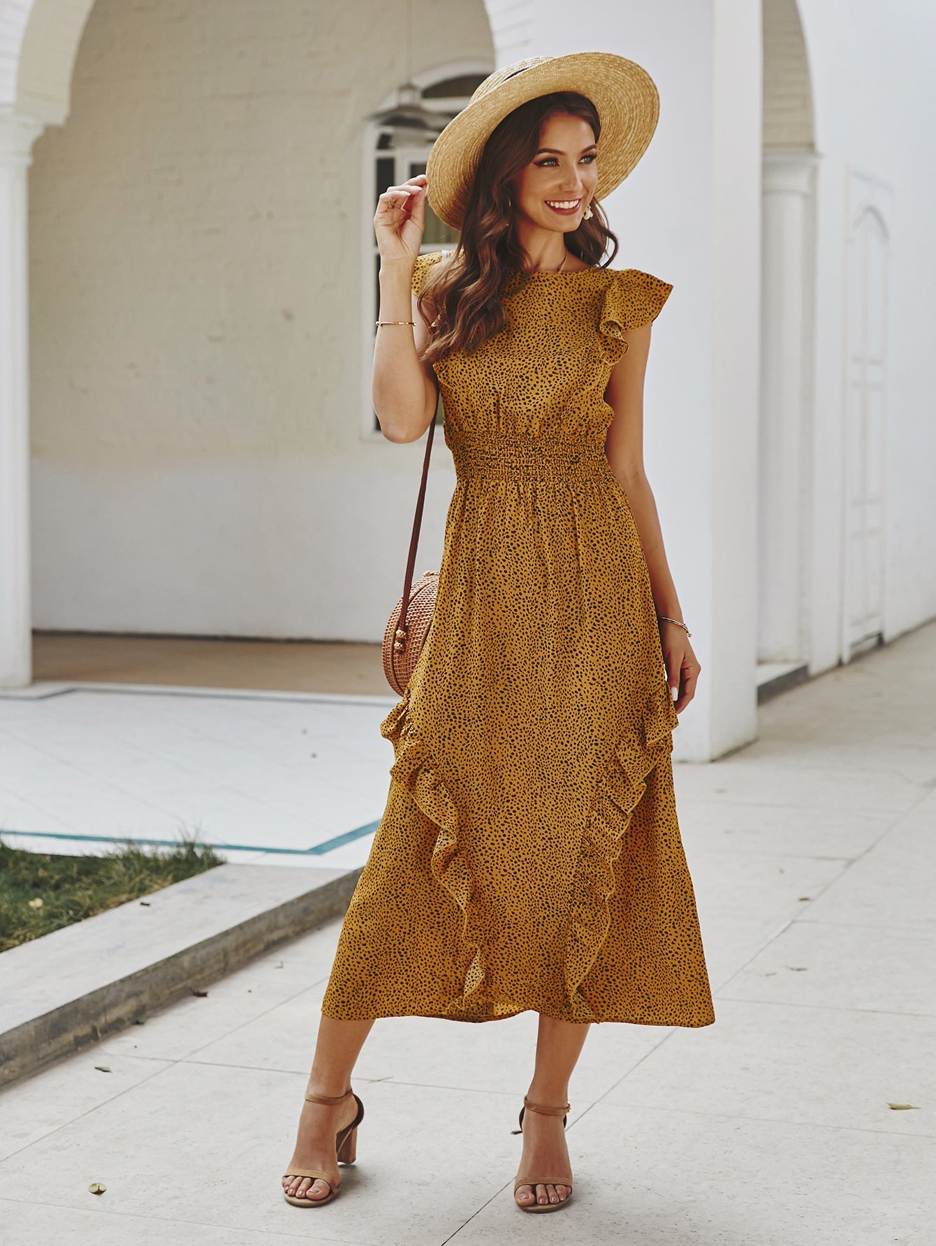 Camila - Abito midi con balza
