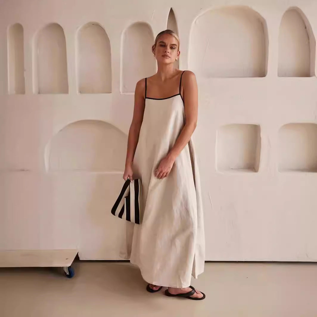 Olivia - Maxivestido con tirantes finos