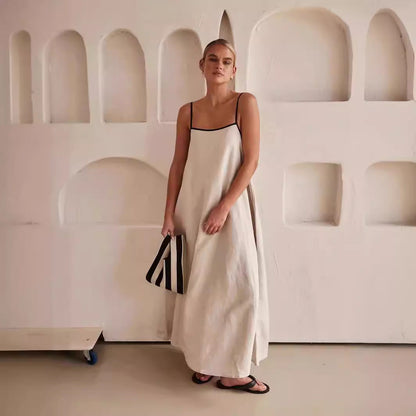 Olivia - Maxivestido con tirantes finos