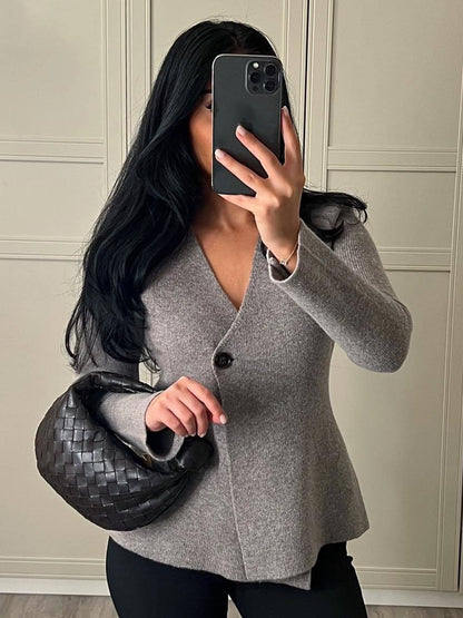 Avalynne | Cardigan da donna in maglia con scollo a V