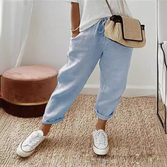 Zandrah | Jeans da donna con tasche ed elastico in vita
