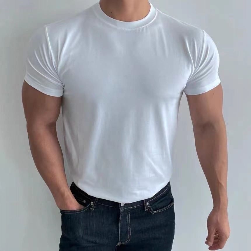 Leyf | T-shirt da uomo slim fit, ad asciugatura rapida e con effetto snellente, a maniche corte