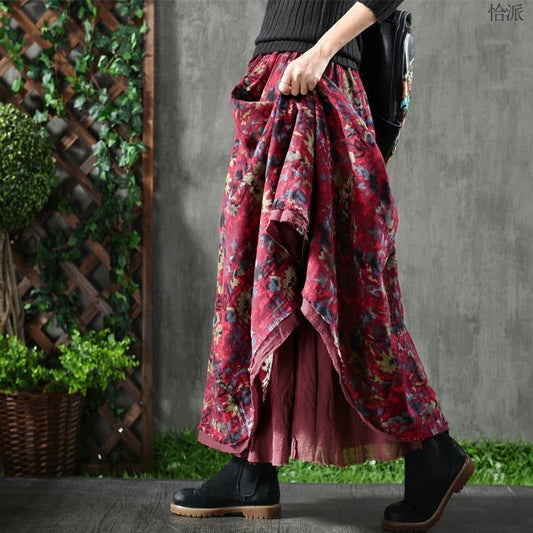 Rada - Falda maxi con estampado floral