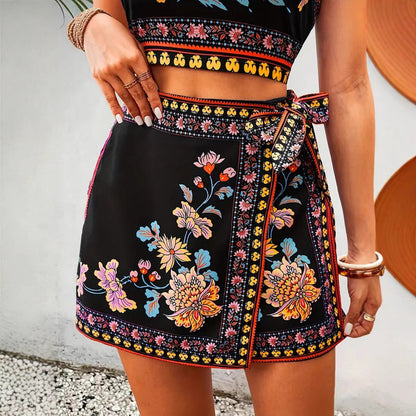 Mariana - Conjunto floral de dos piezas