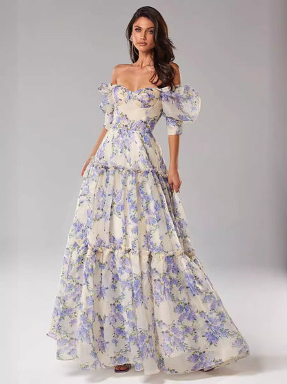 Camila - Maxi vestido largos con estampado floral