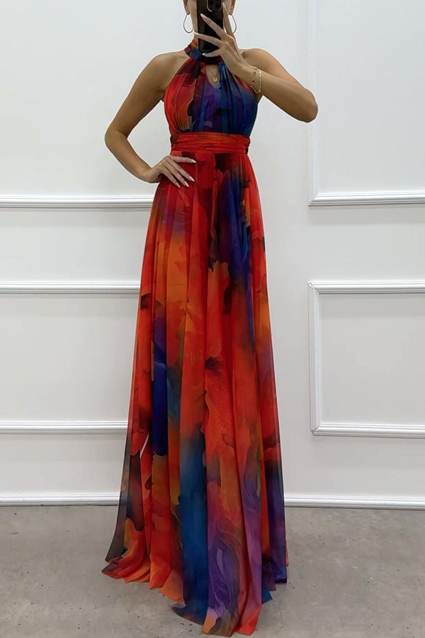 Amira - Maxi vestido largos con escote cruzado