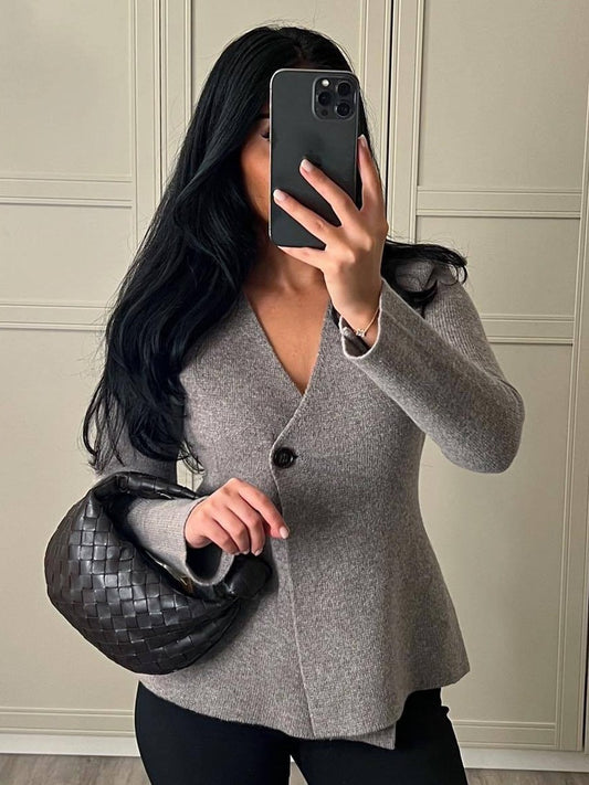 Avalynne | Cardigan da donna in maglia con scollo a V