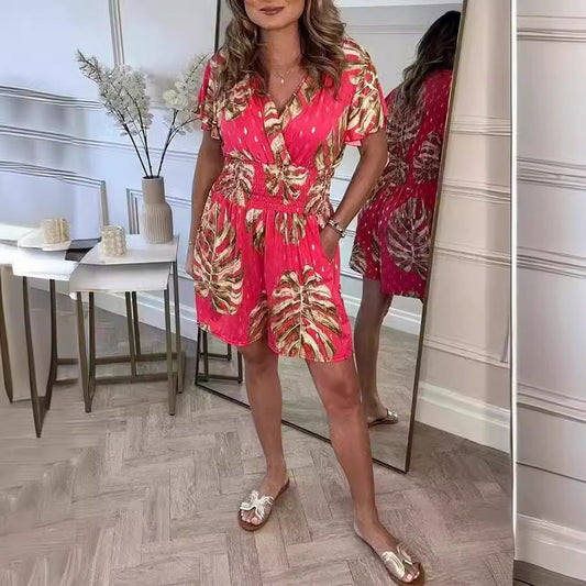 Kiara - Mono corto estampado tropical