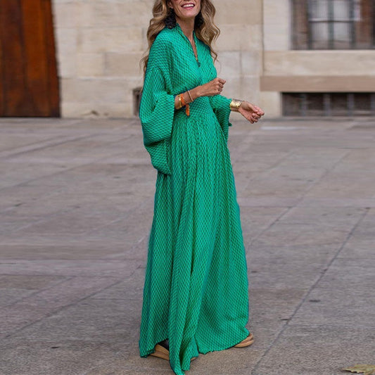 Sol - Maxi vestido largos con mangas amplias