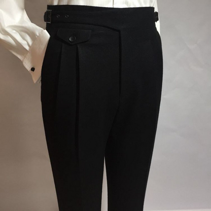 Emelia | Stylische Bundfaltenhose aus Wolle