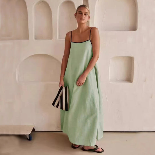Olivia - Maxivestido con tirantes finos
