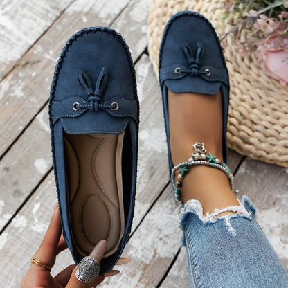 Clara - Mocasines cosidos con borlas