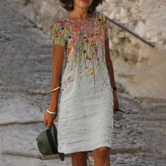 Elena - Abito con stampa floreale