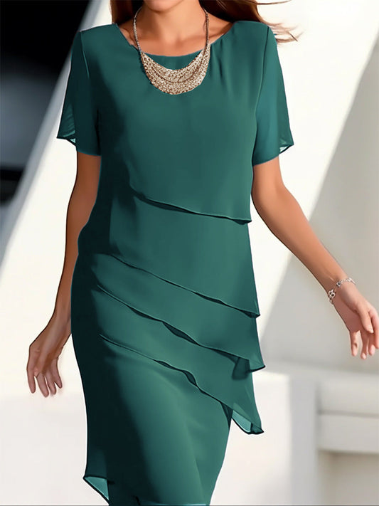 Elena - Abito elegante con spalline