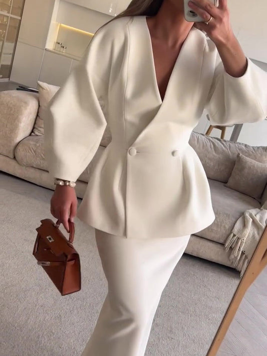 Regina - Conjunto elegante con blazer estructurado