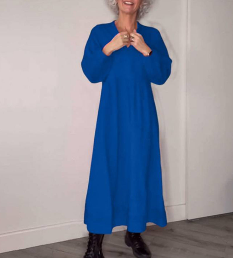 Teresa - Maxi vestido largos con manga larga