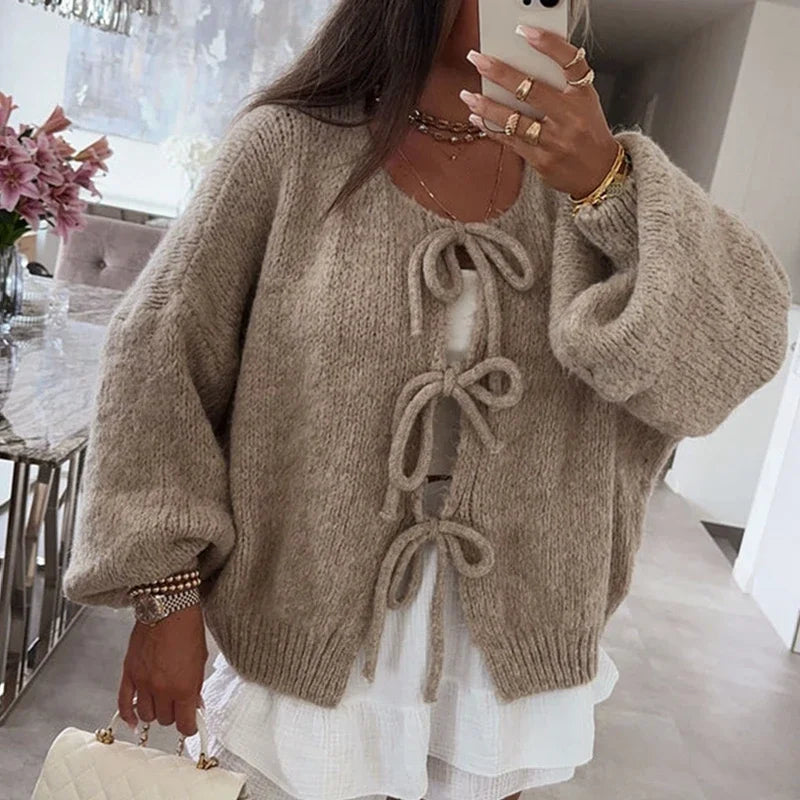 Lucrezia | Cardigan da donna con scollo a V e maniche lunghe