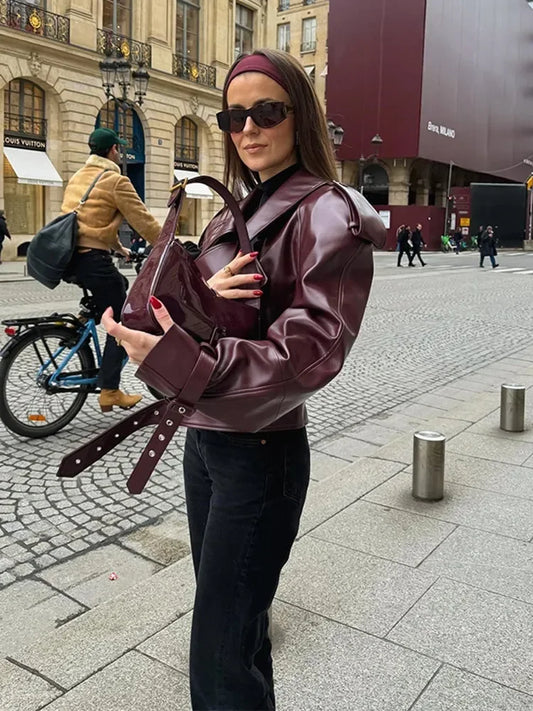 Pettine | Giacca di pelle corta cool