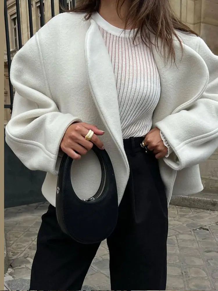 Laura | Giacca corta casual da donna in finta pelle