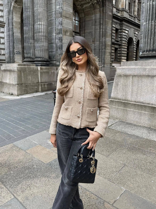 Teresa - Giacca in tweed elegante per un look primaverile chic