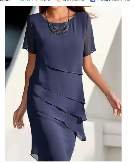 Elena - Abito elegante con spalline