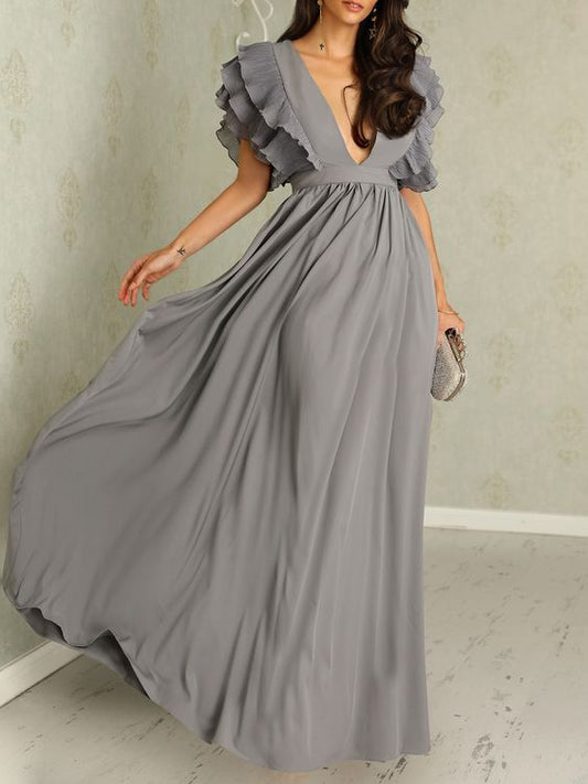 Ana's | Elegant dress with gathered sleeves