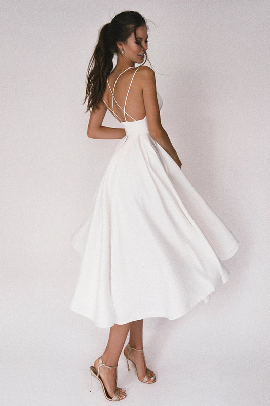 Gabriah | Abito elegante con scollatura a V e spalline