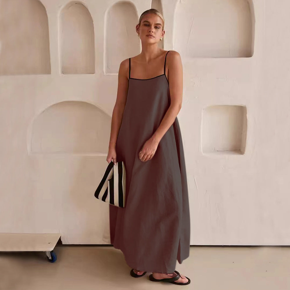 Olivia - Maxivestido con tirantes finos