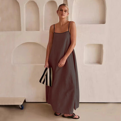 Olivia - Maxivestido con tirantes finos