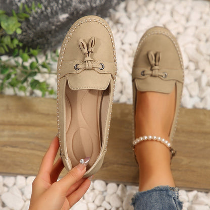 Clara - Mocasines cosidos con borlas