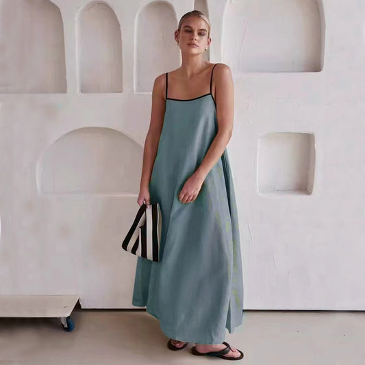 Olivia - Maxivestido con tirantes finos