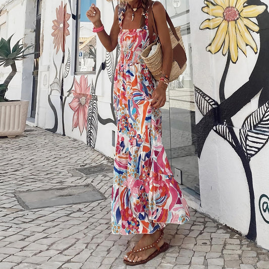 Sabrina - Vestito boho stampato con un'anima libera e fresca